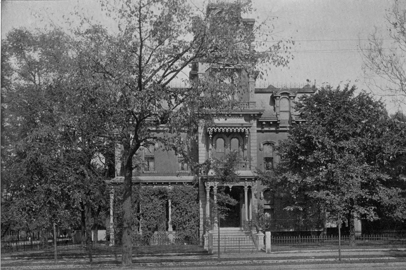 Edward Leroy Hinman House, built in 1880. Circa 1892.