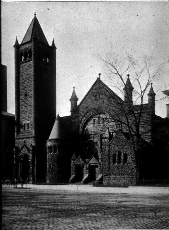 First Congregational Church at 74 E. Broad St., established 1852, Circa 1903.