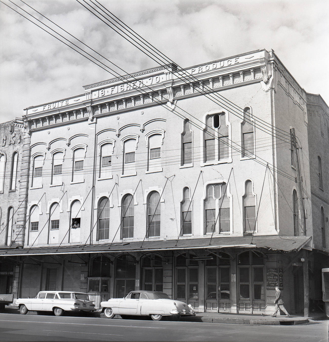 Fisher family wholesale produce business, 1955.