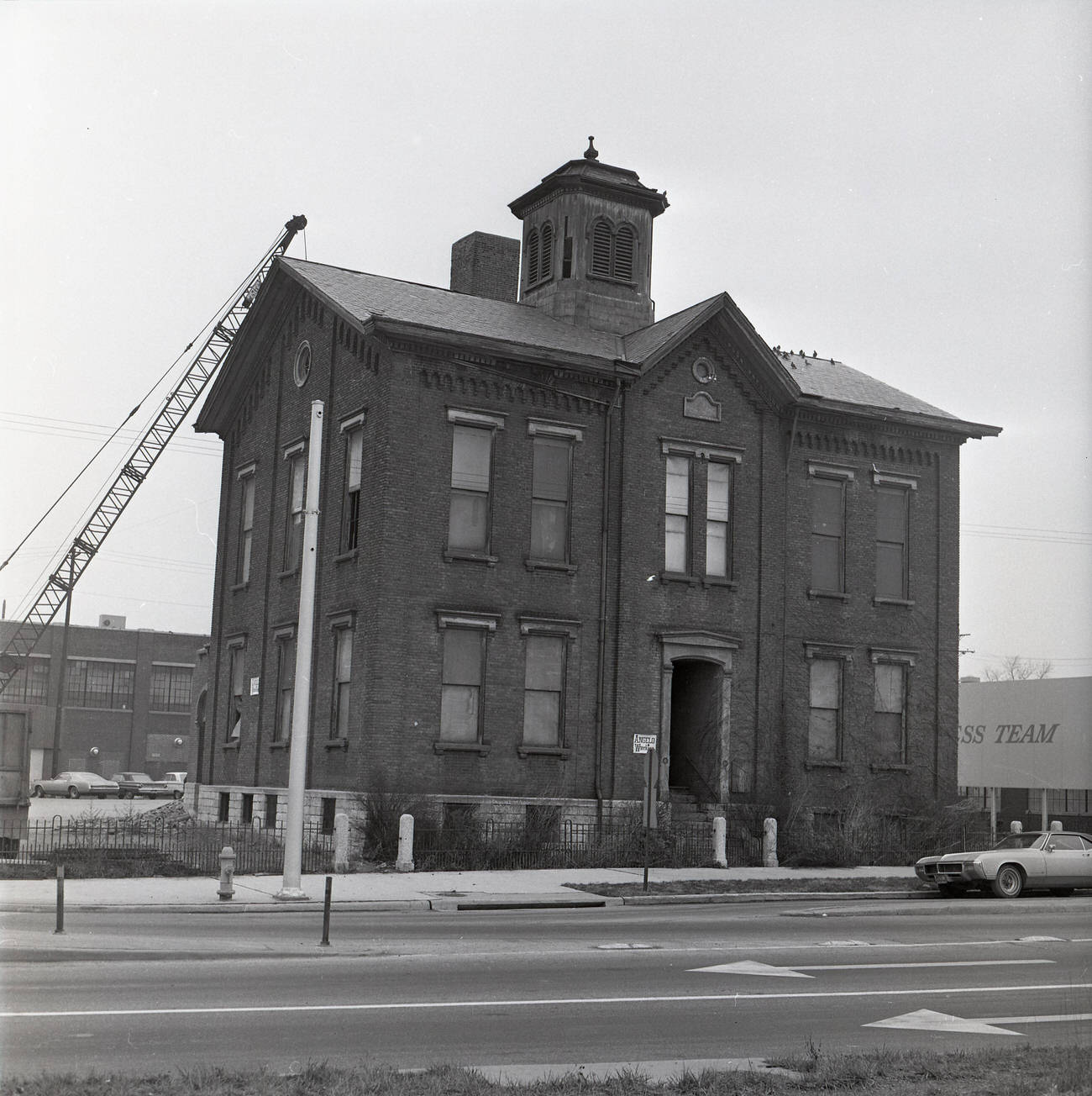 Fourth Street Elementary School demolition, originally opened in 1863, Circa 1967.
