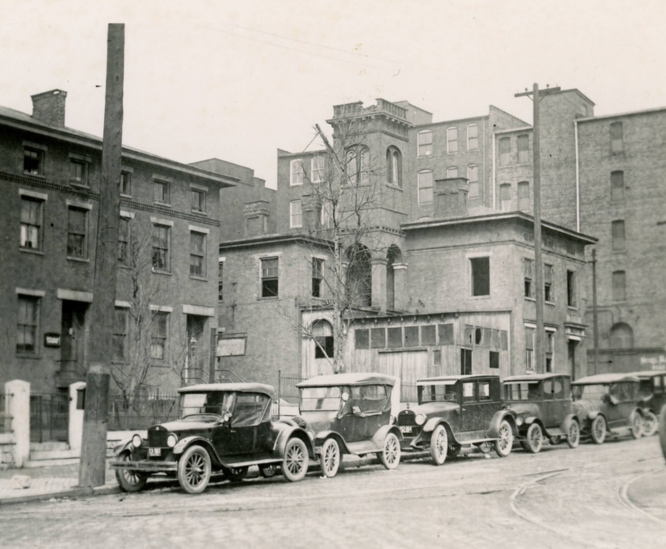 Gay and Water Streets before Columbus City Hall construction, photos taken before October 29, 1926, March 11, 1924.