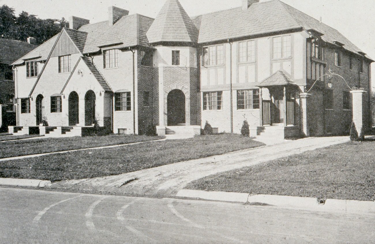 George M. Morris Apartment Building, named after Ohio State Department of Education inspector, photograph, 1940.
