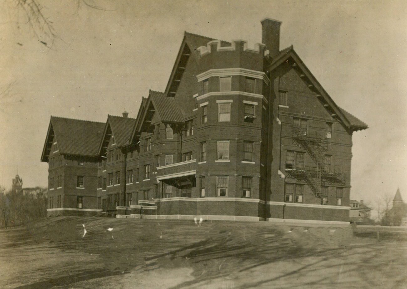 Oxley Hall, Women's Dormitory at Ohio State University, opened September 1908