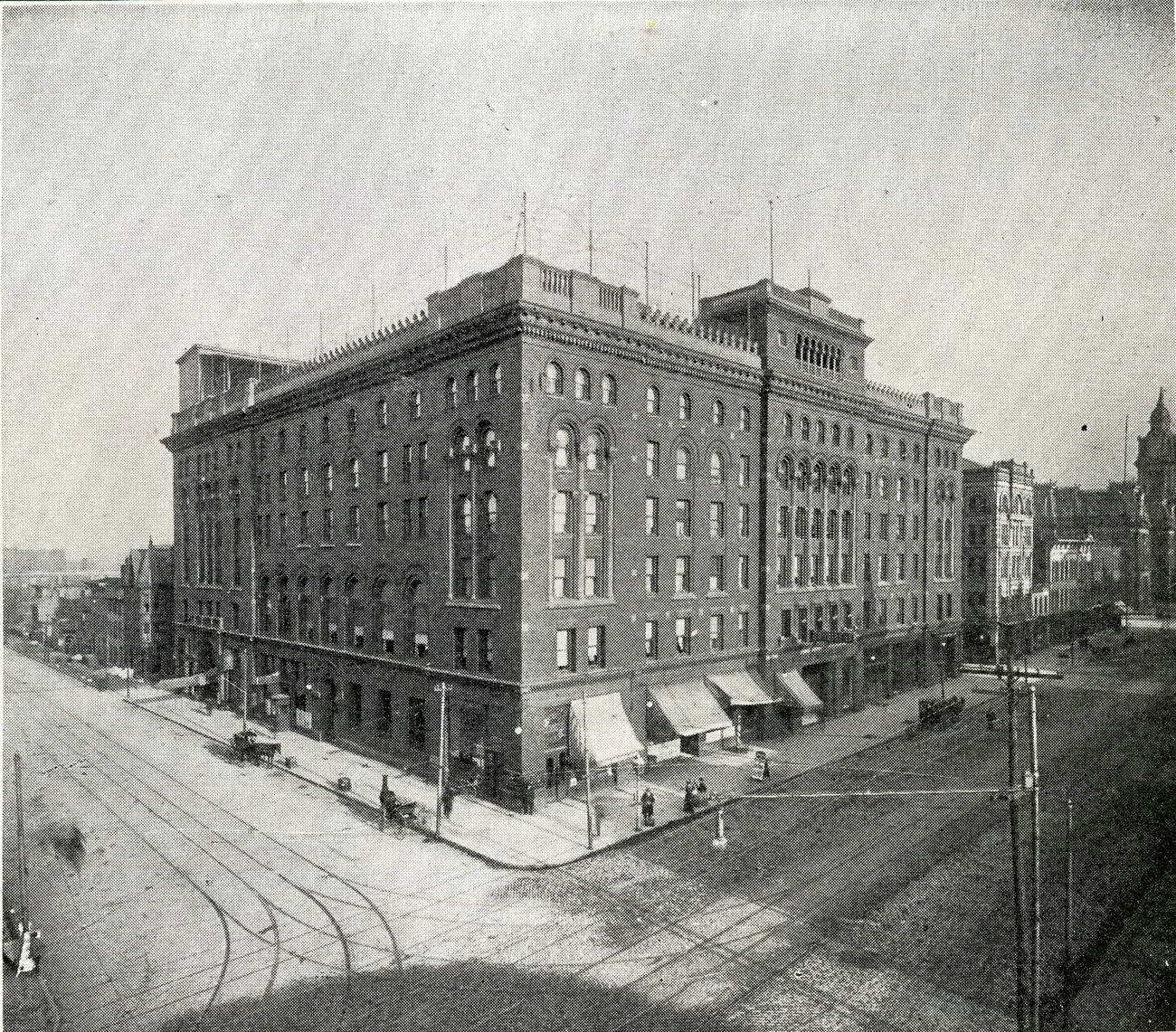 Great Southern Hotel, a hub for political managers during state convention season, 1909.