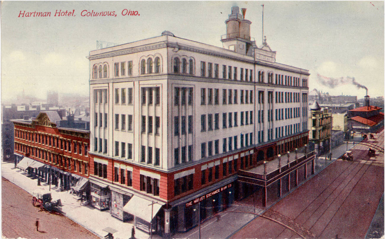 Hartman Hotel, owned by Samuel Hartman, opened November 16, 1901