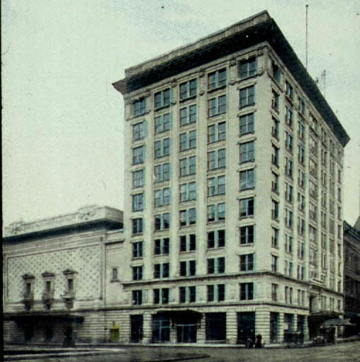 Hartman Theatre and Office Building, opened in 1911, demolished in 1971, Circa 1912.