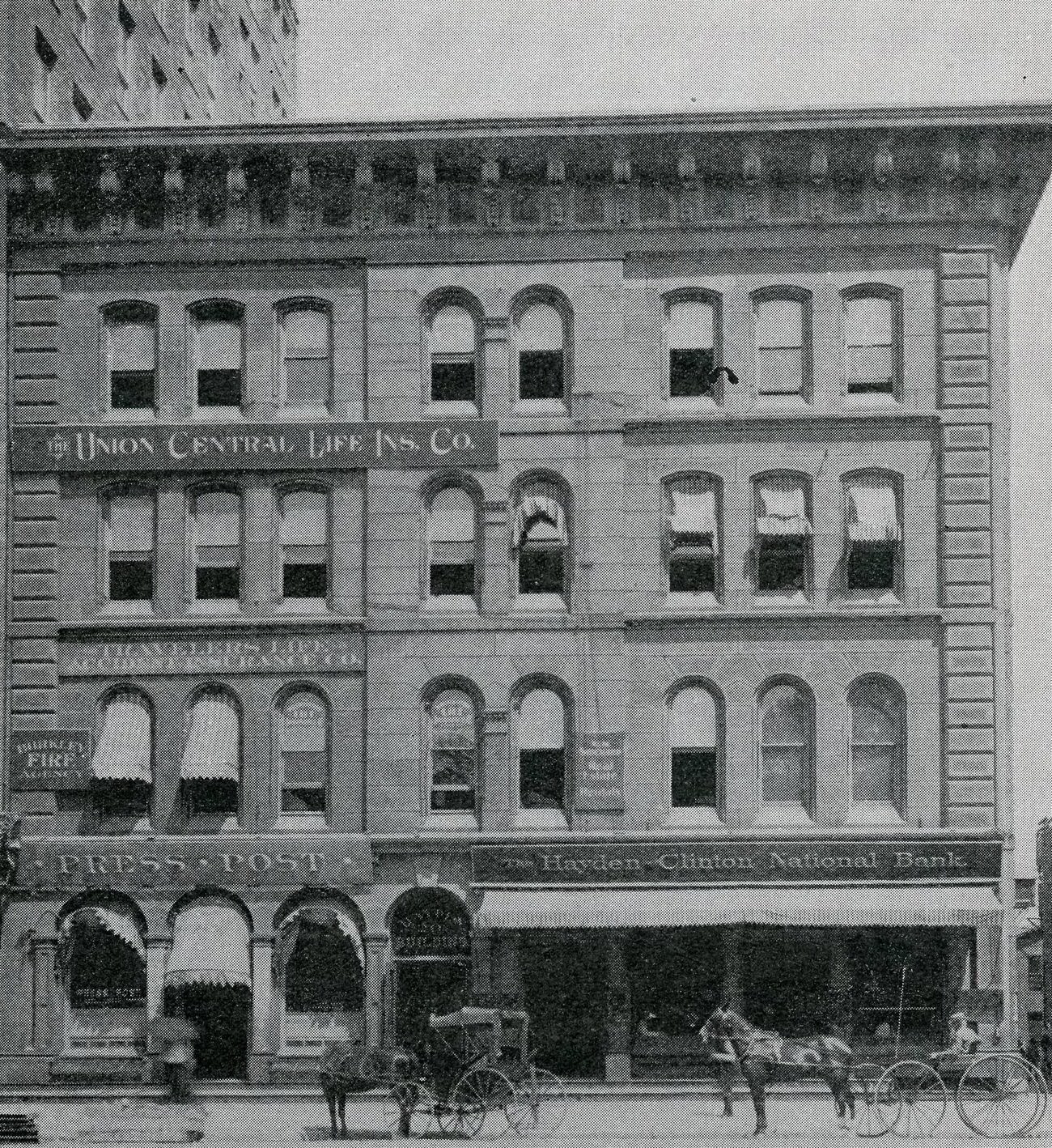 Hayden-Clinton National Bank, established in 1900, oldest building on Capitol Square, 1901.