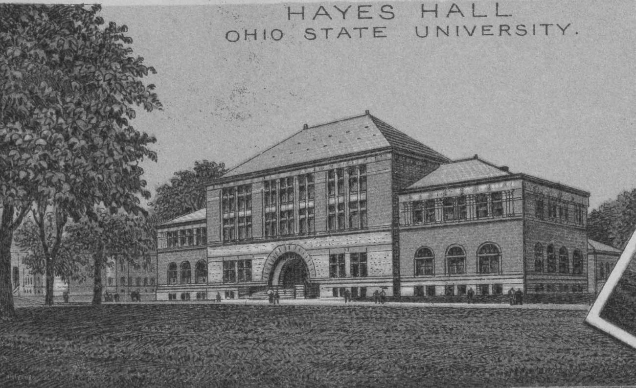 Hayes Hall, the oldest building on The Ohio State University campus, built in 1893