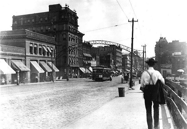 High Street North at Doherty, 1910.