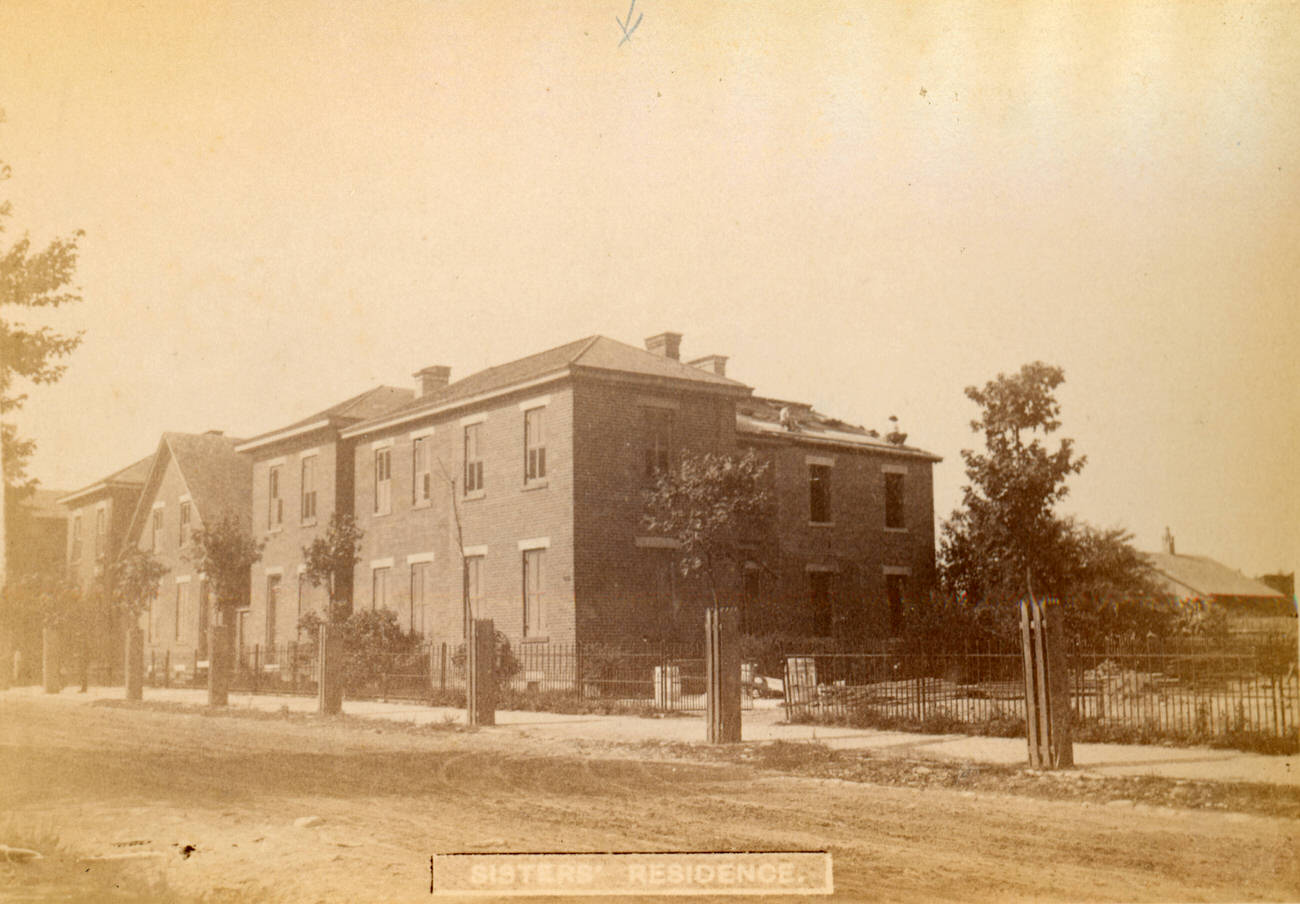 Exterior of the Holy Cross Church Sisters Residence, 1891.