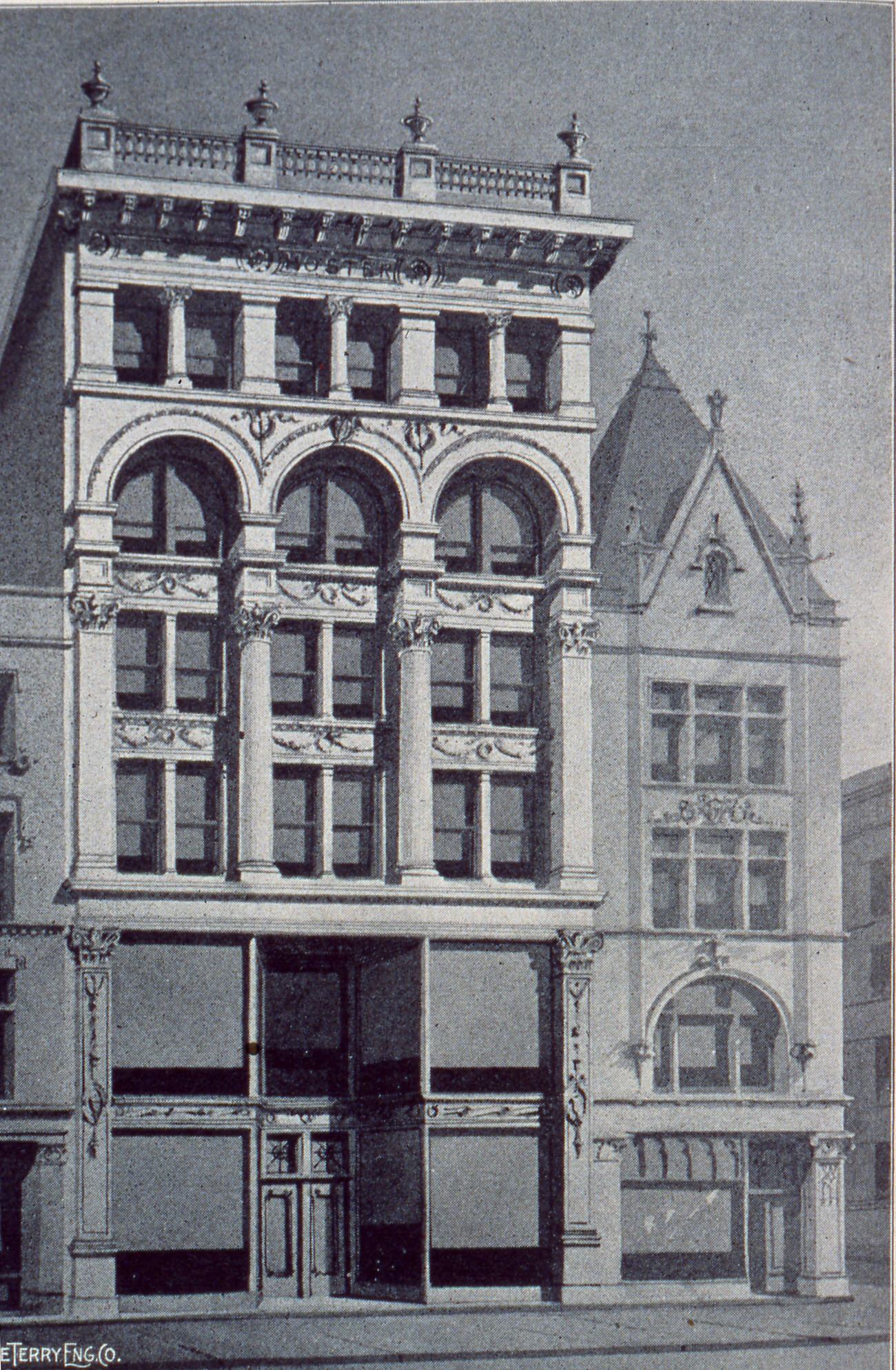 Hoster Building illustration, 1898.