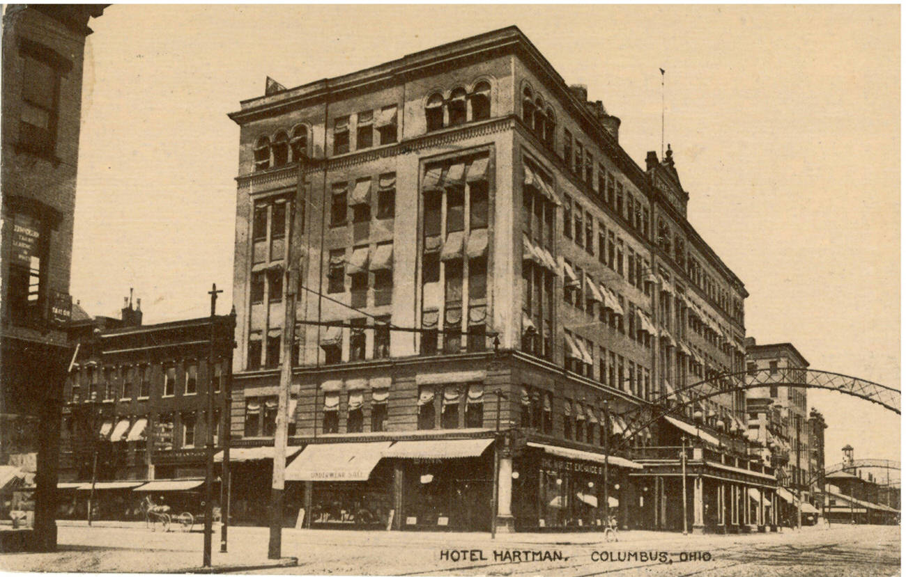 Hotel Hartman, Columbus, Ohio, 425 South 4th Street, 1890s