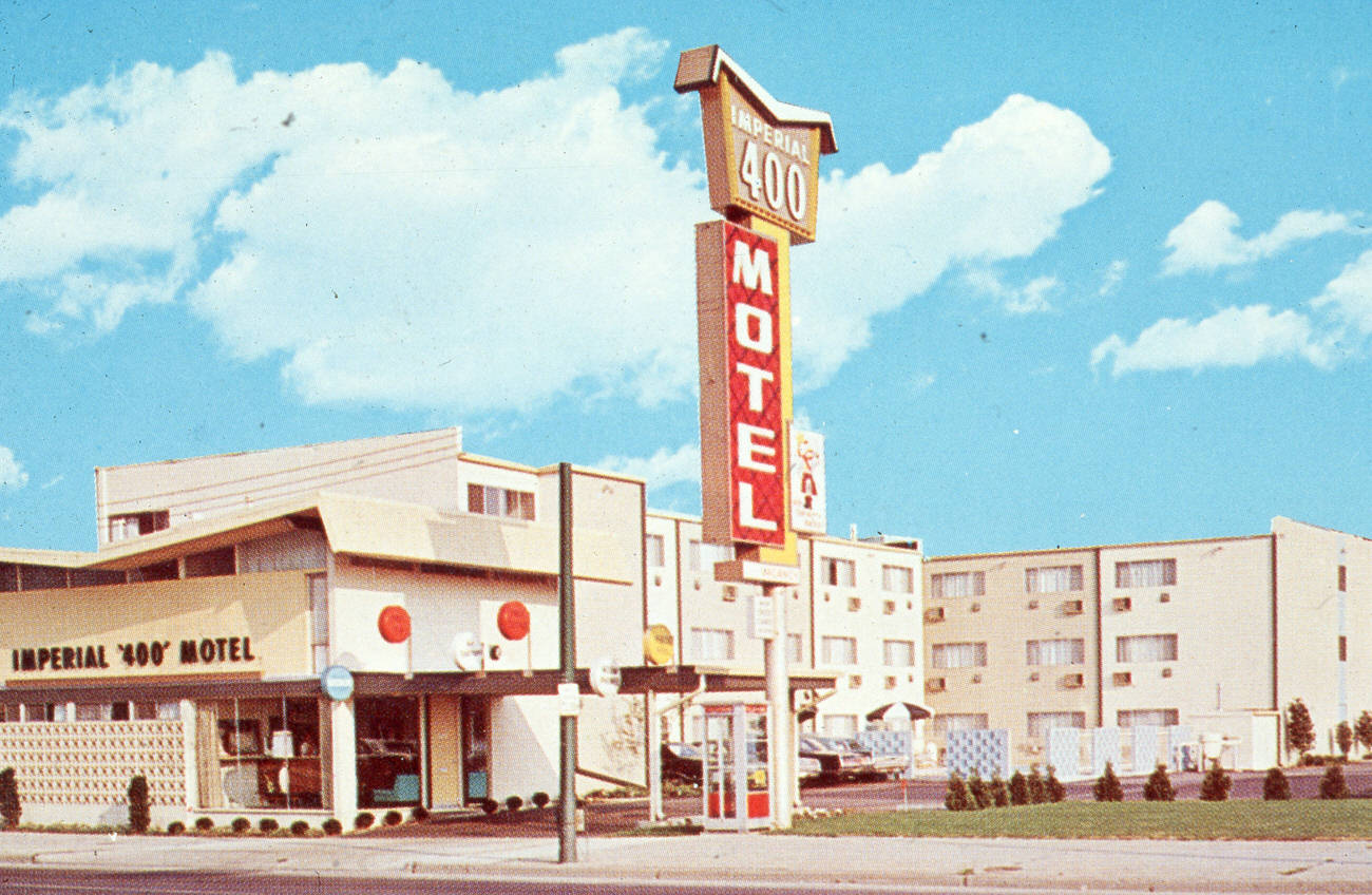 Imperial 400 Motel, later Economy Inn, demolished post-1990, 1960s