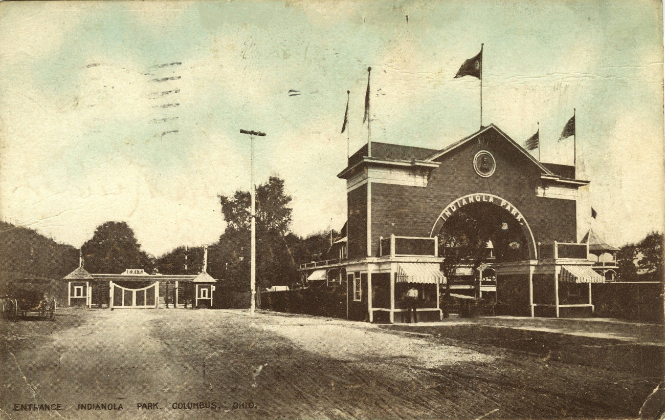 Indianola Park Entrance, 1913.