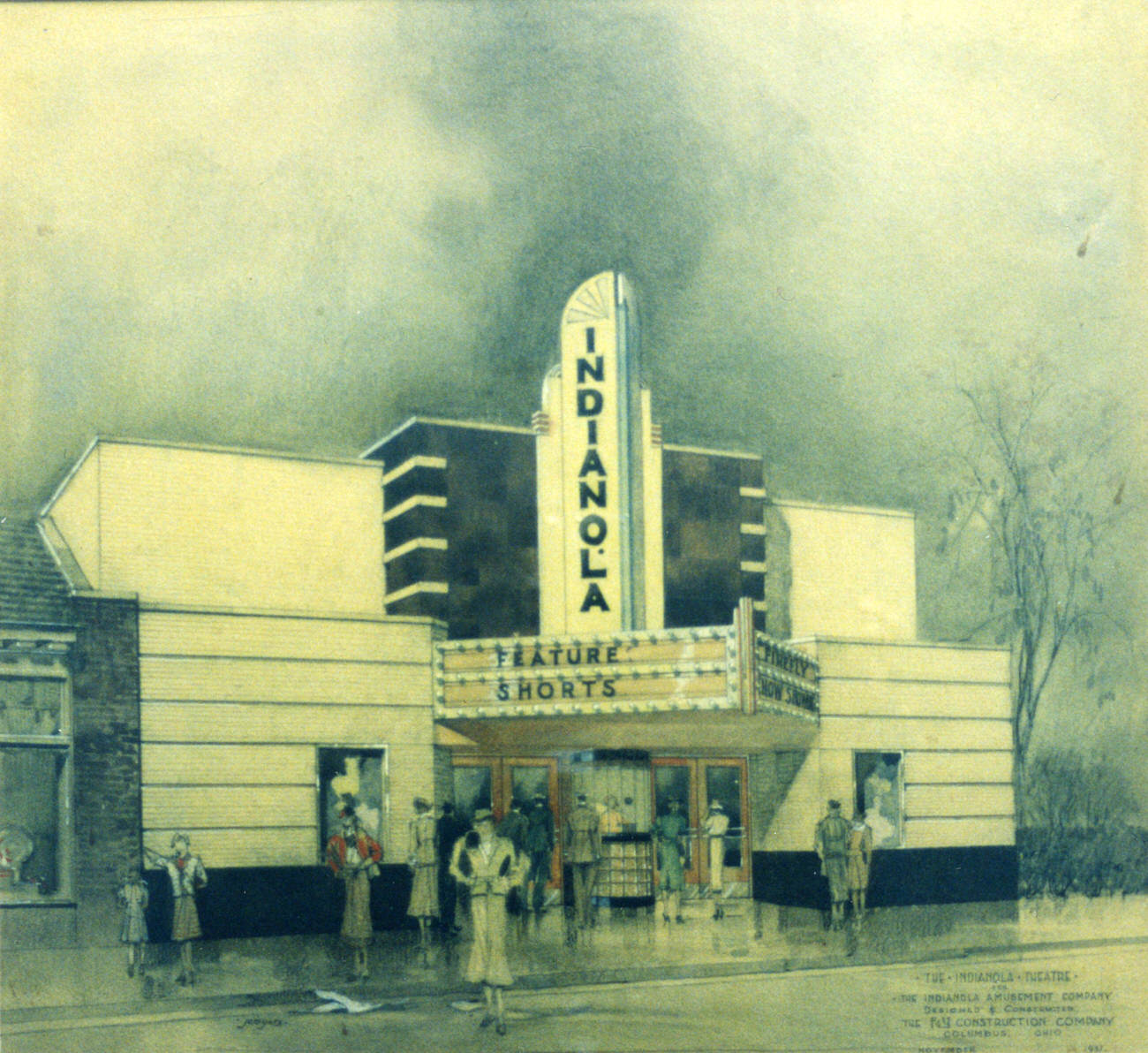 Indianola Theater, opened February 17, 1938, Clintonville, 1939.