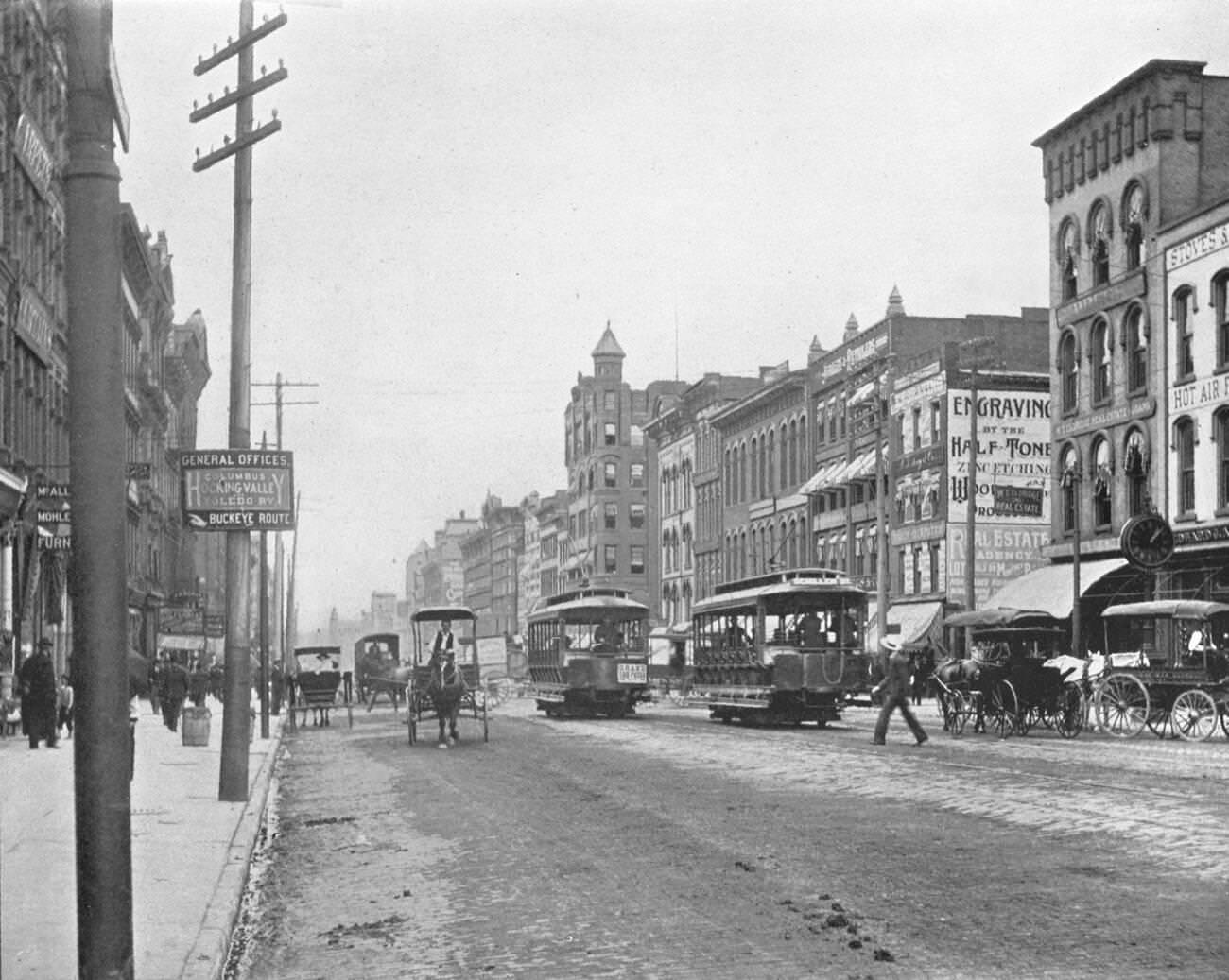 High Street, Columbus, Ohio, 1900