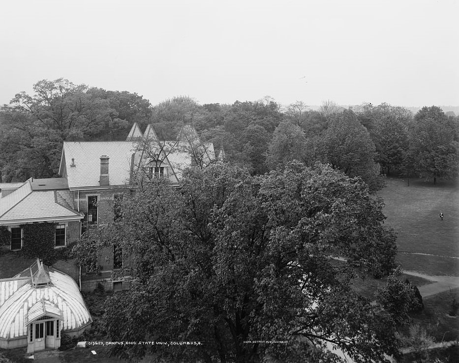 Ohio State University campus in Columbus, Ohio, 1900s