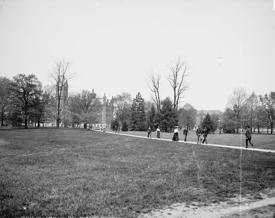 The campus of Ohio State University, Columbus, Ohio, 1906.