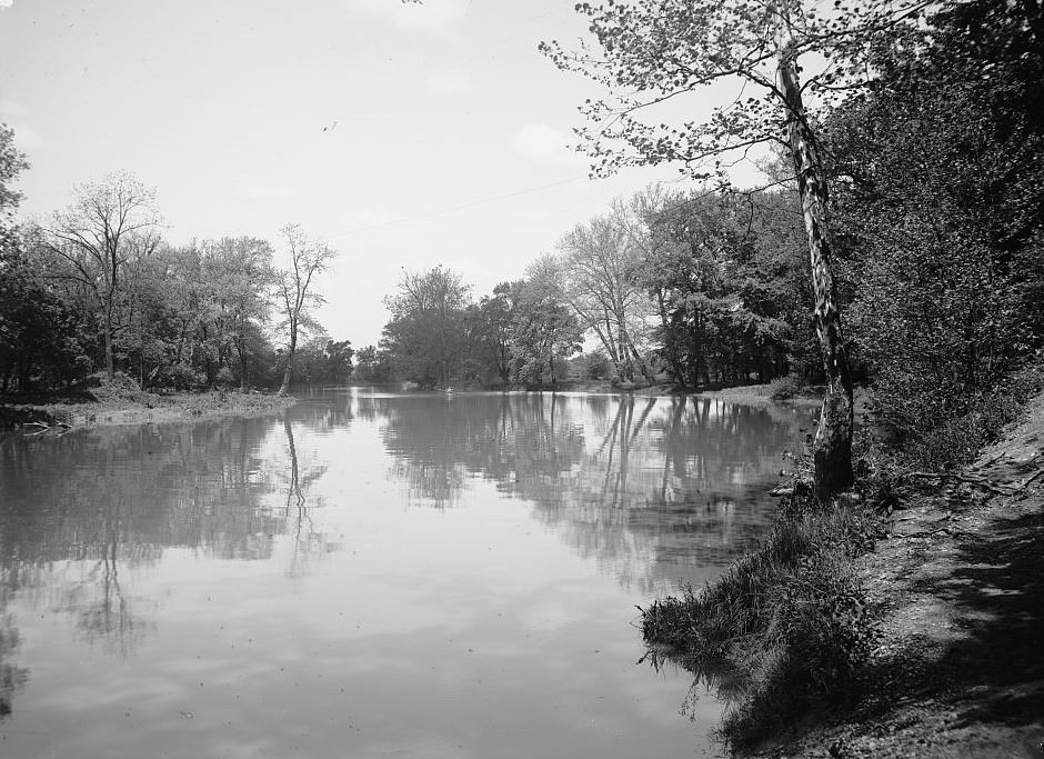 Olentangy River in Columbus, Ohio, 1900s