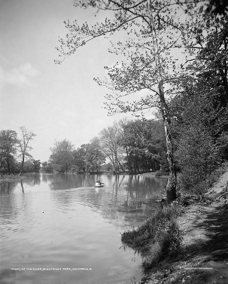 Up the river at Olentangy Park, Columbus, Ohio, 1900s