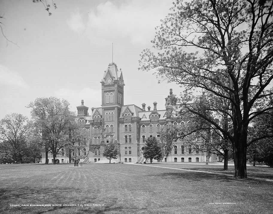 Main building of Ohio State University, Columbus, Ohio, 1900s