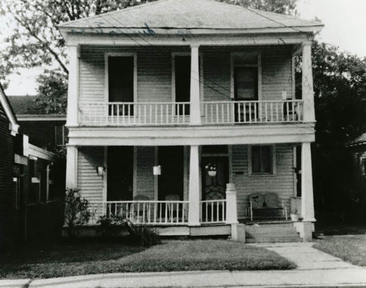 Front of Jack Yates House, Houston, 1984.