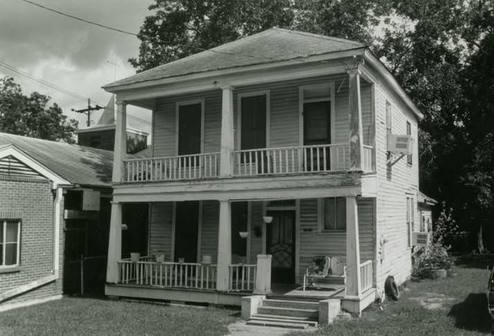 Jack Yates House angled front view, Houston, 1989