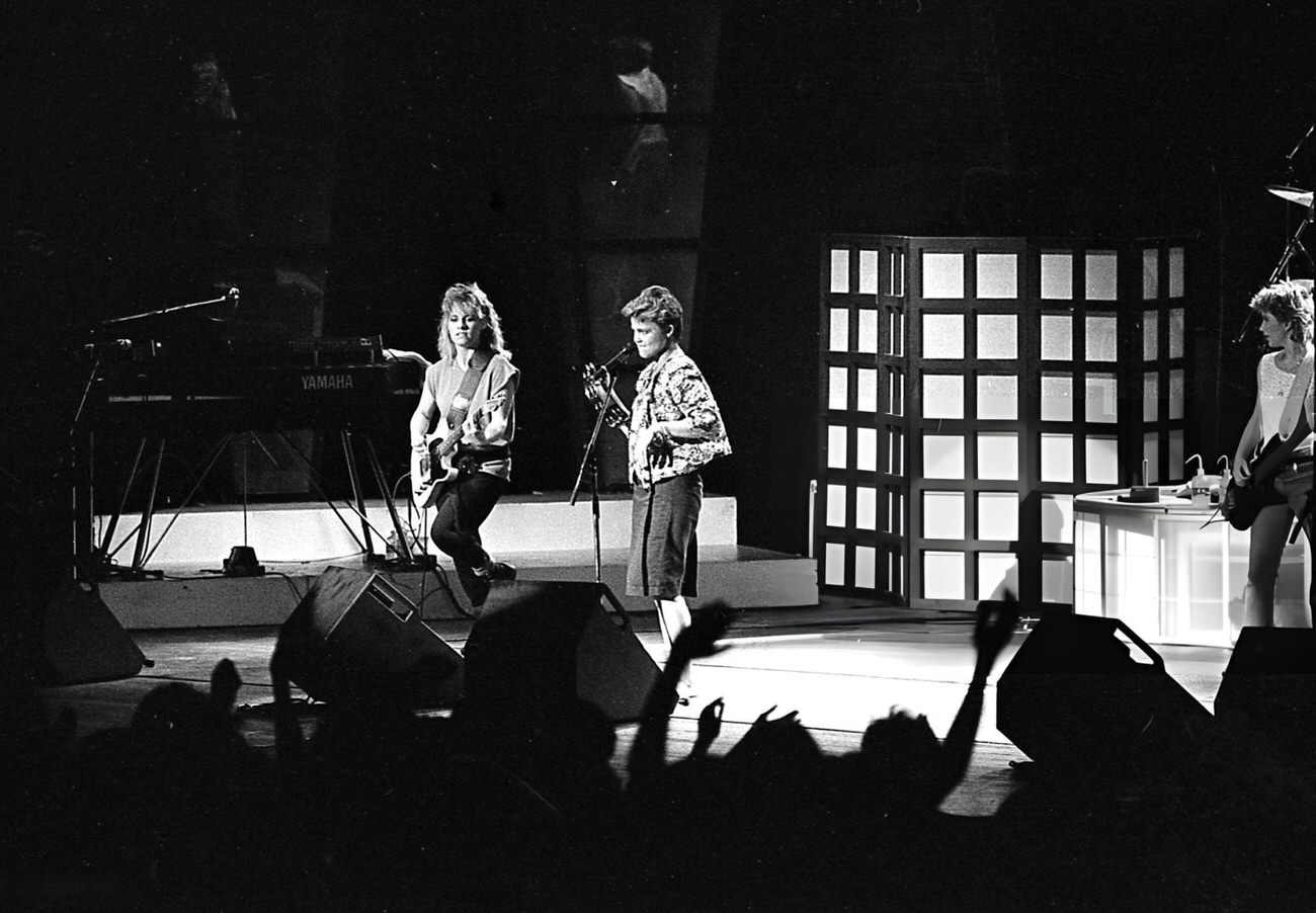 The Go-Go's perform at the Music Hall in Houston, Texas, 1984.