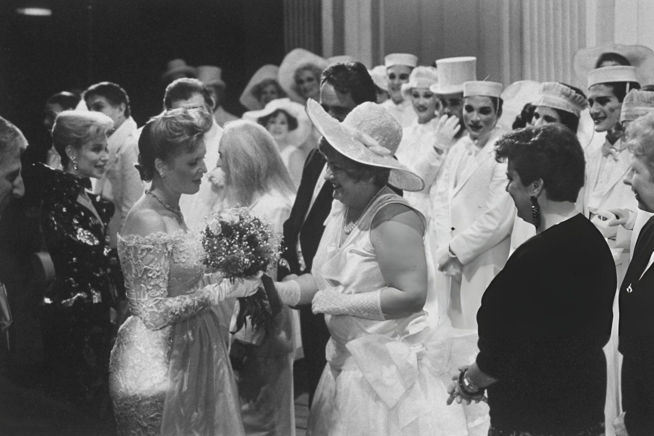 Sarah, Duchess of York, attends a party hosted by Lynn Wyatt in Houston, 1980s