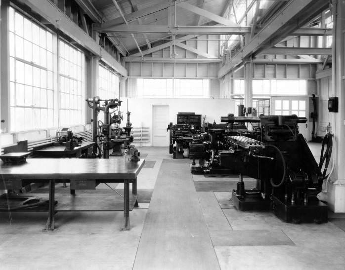 Laboratory machine shop, Hughes Tool Company, Houston, 1920s