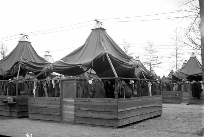 Tent barracks at Camp Logan, 1910s.