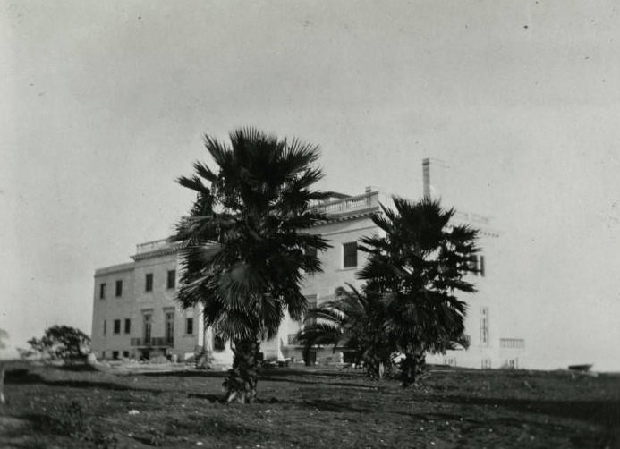 Sterling Mansion construction, La Porte, TX, completed in 1927.