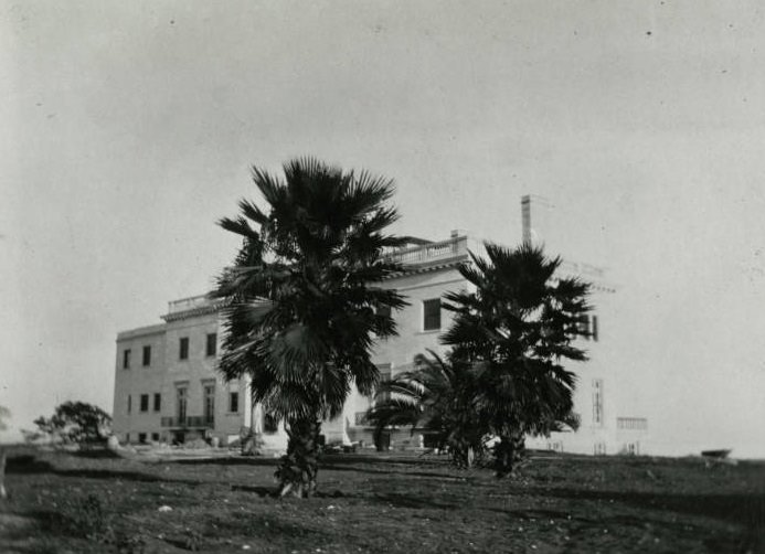 Sterling Mansion construction, La Porte, TX, completed in 1927.