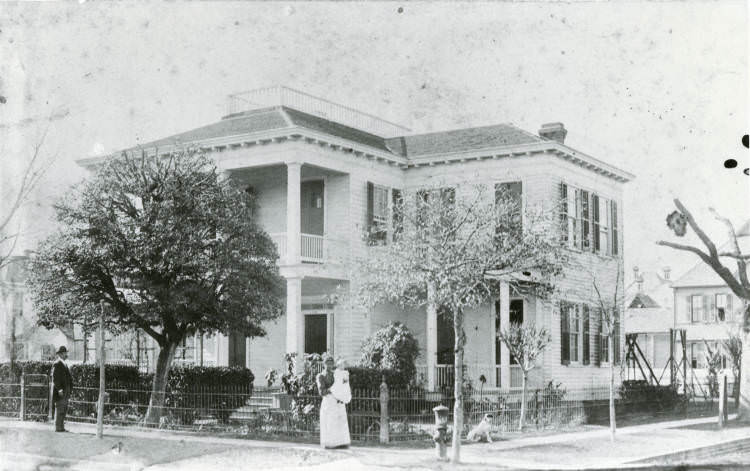 Jas. A. Baker house at 1104 San Jacinto, Houston, 1919.