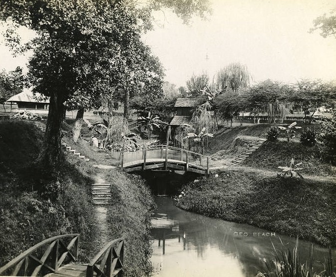 Old Park Mill in Sam Houston city park, 1900s.