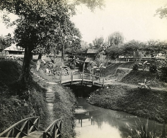 Old Park Mill in Sam Houston city park, 1900s.
