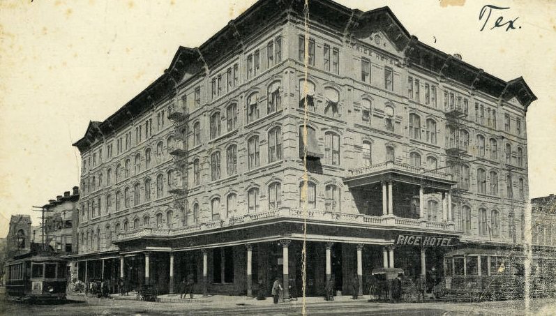 Rice Hotel, Houston, Texas, 1880s