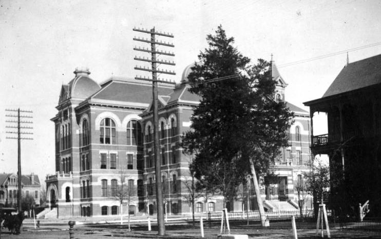 Houston High School building, 1897