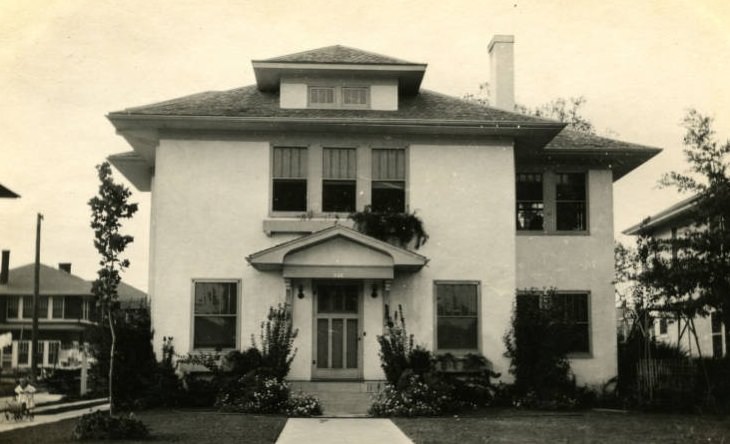 L. H. Bailey's residence, 615 Harold St., Houston, 1910s.