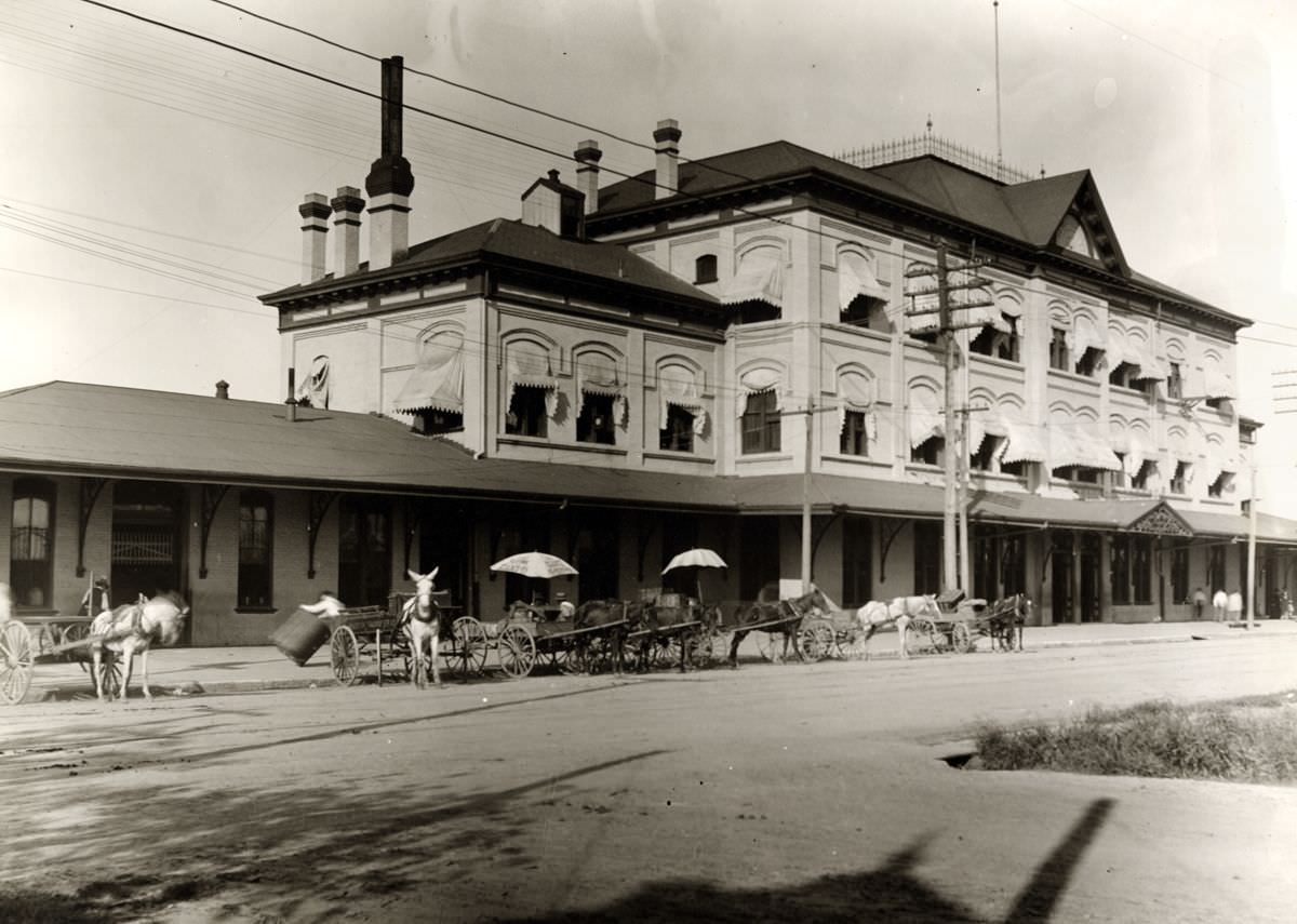 Grand Central Station Rail Depot, Houston, 1900