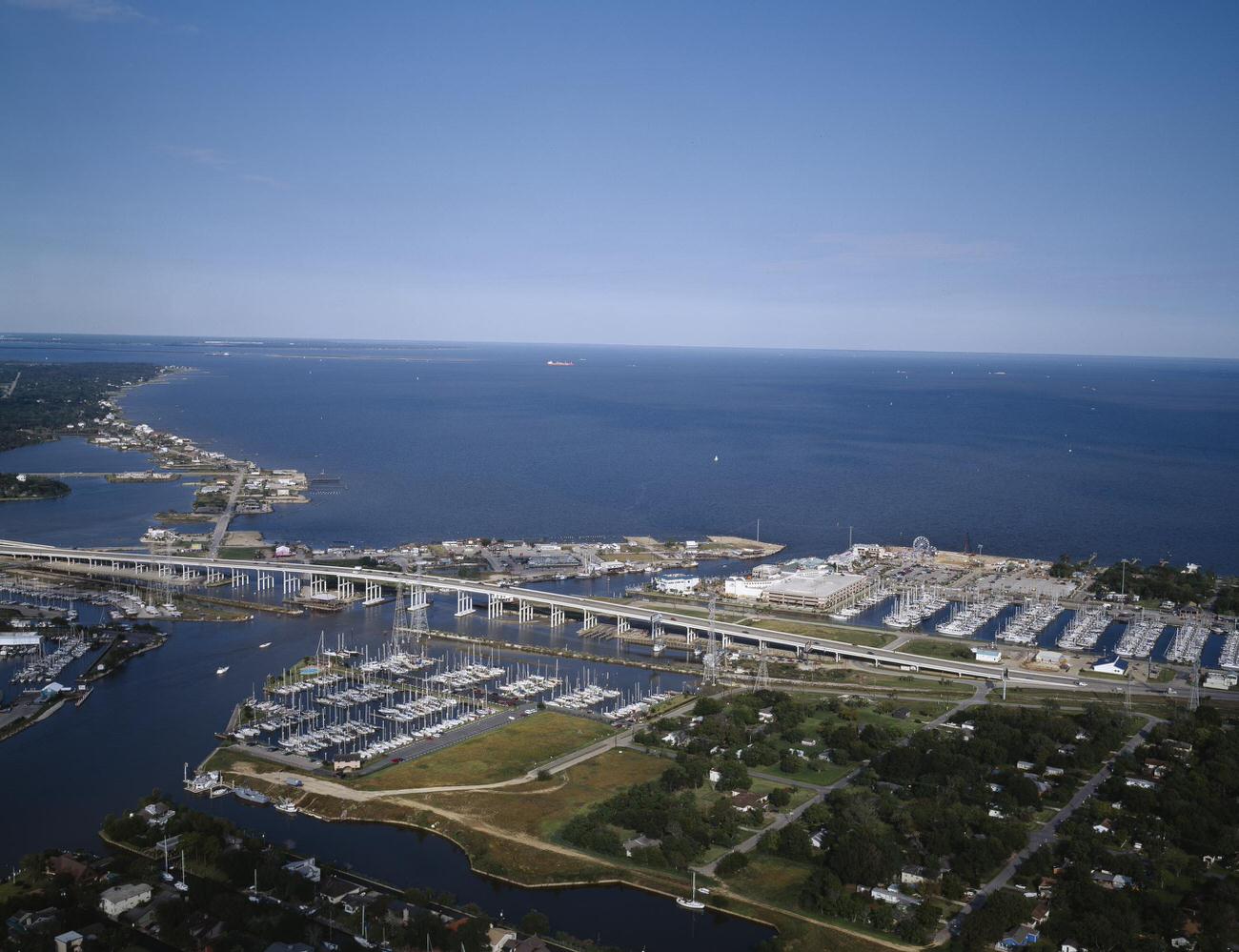 Clear Lake Marina in Houston, Texas, 1990s