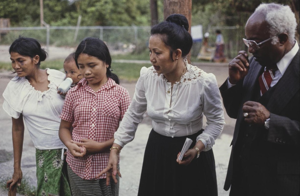 Khmer Village scenes and street party on Shreveport Blvd. in Houston, 1990s