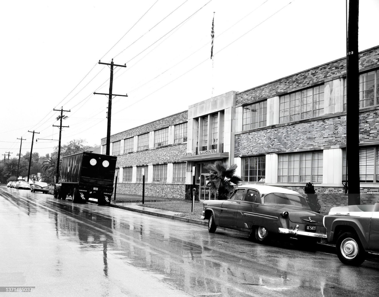The Veteran's Administration Building, a leased office for the Gemini Spacecraft Project in Houston, Texas, 1962.