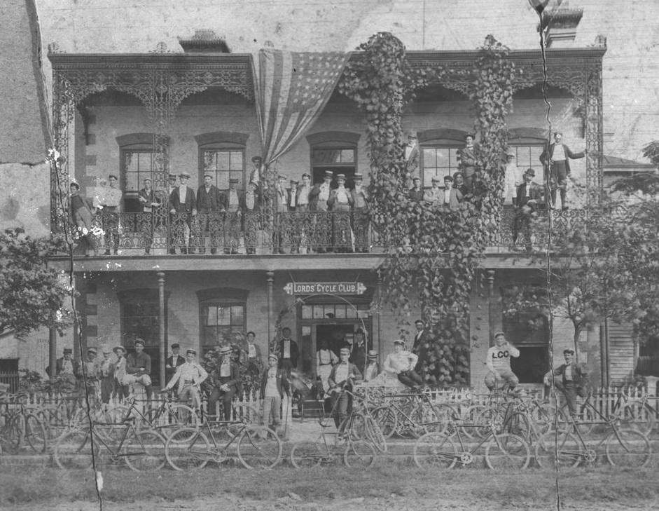 Lord's Cycle Club headquarters, Houston, 1892.