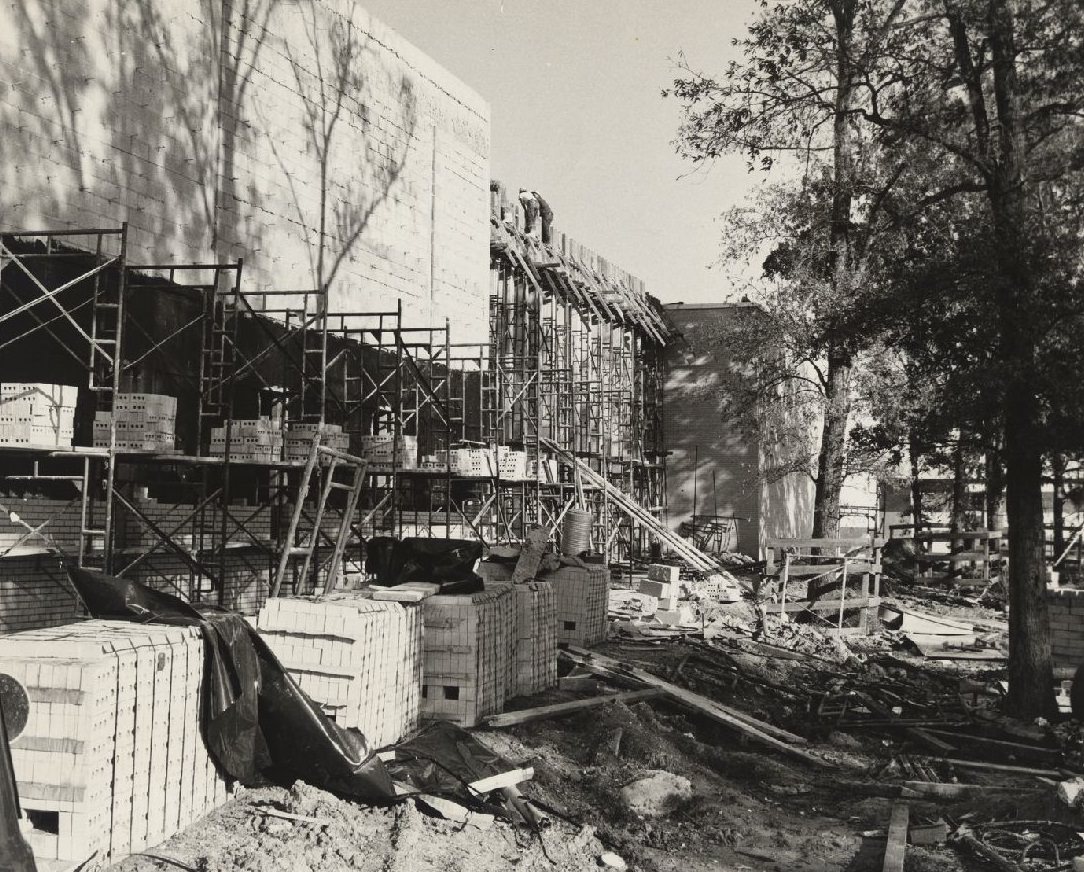 Garrison Gym construction, Houston, 1969