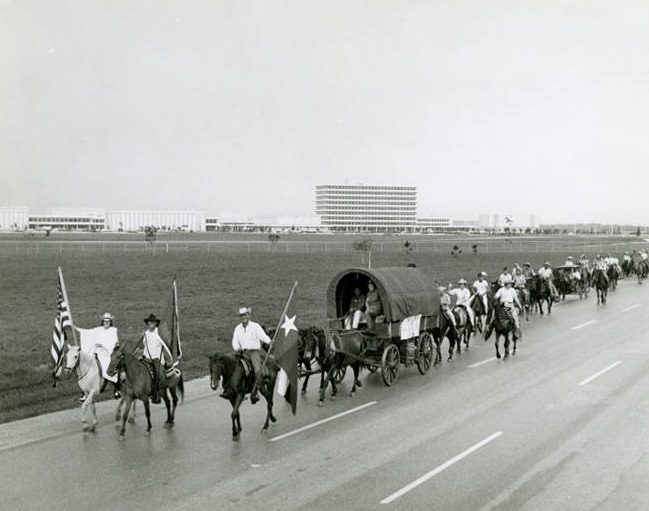NASA Space Center trail ride, Houston, 1965.