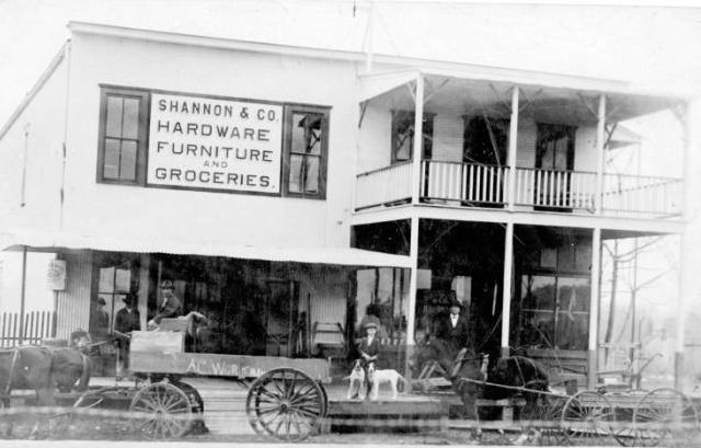 Shannon & Co. Hardware, Furniture, Groceries store, 1910s