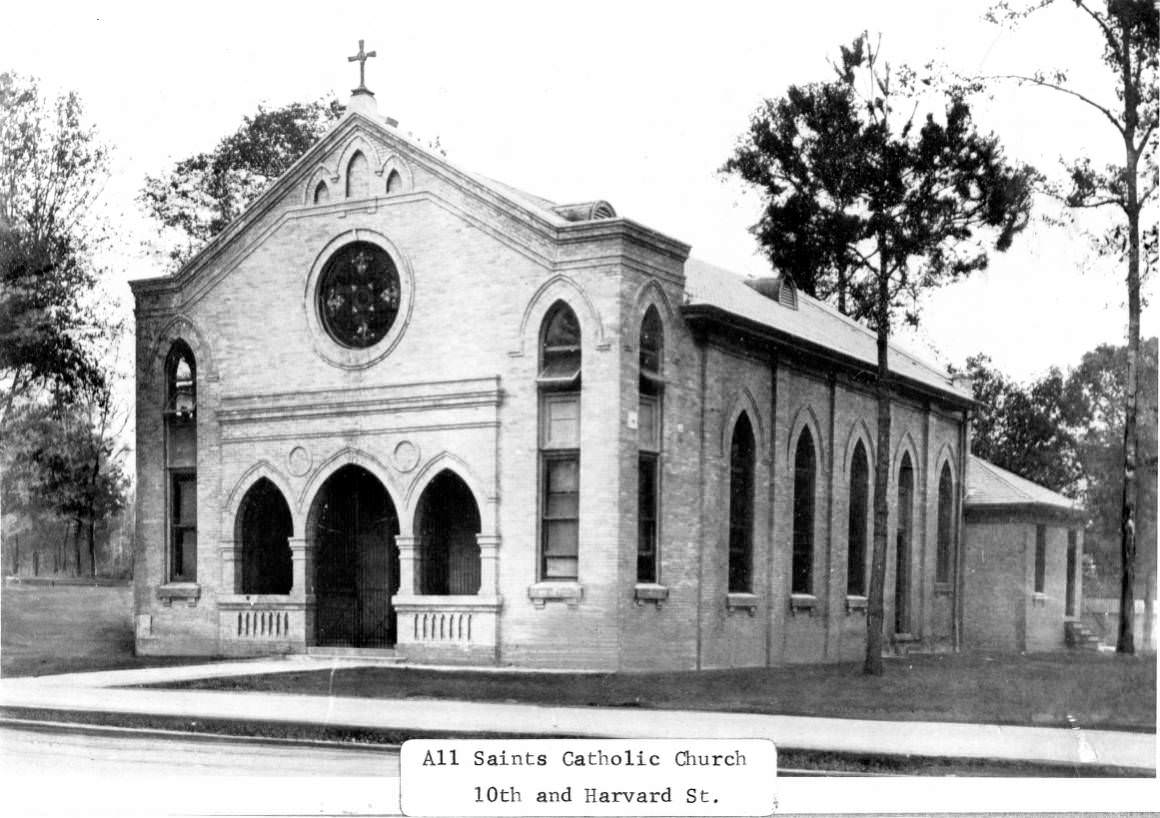 All Saints Catholic Church, Houston, 10th and Harvard St., 1930s