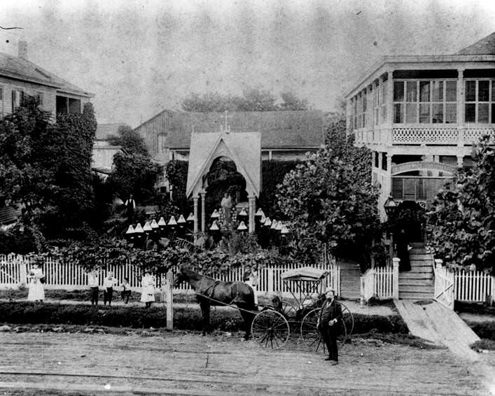 Scene at St. Joseph's Infirmary, Houston, December 4, 1917.