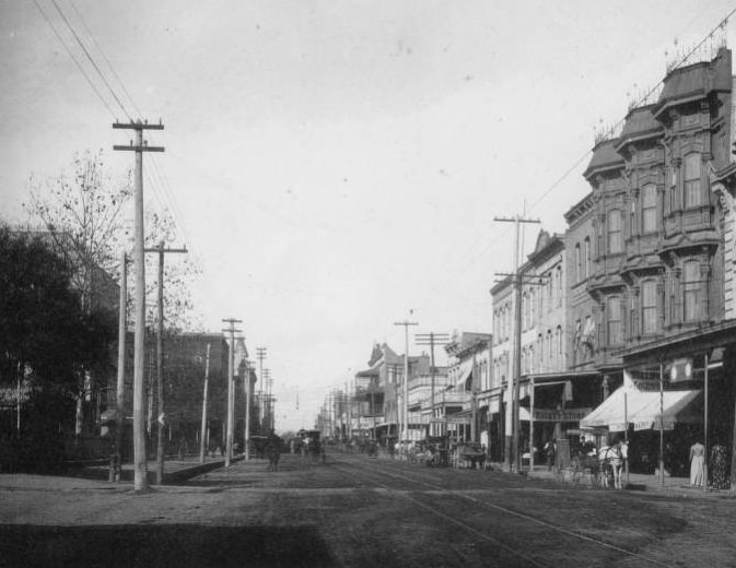 Congress Avenue, Houston, Texas, 1880s